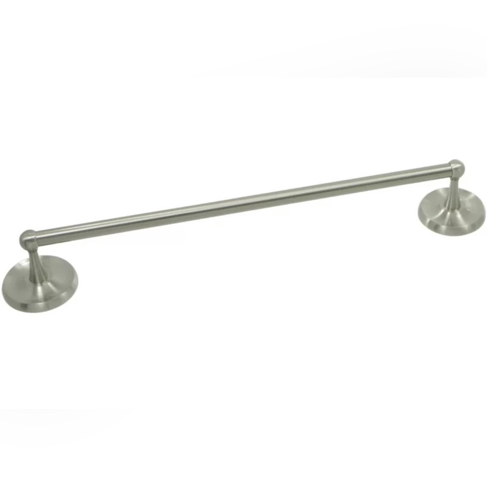 Delaney Satin Nickel Towel Bar - Set of 2(!) 18 inch and 24 inch. NEW in package
